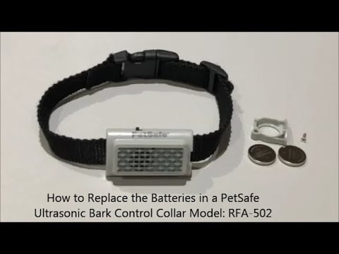 How To Replace the Batteries in a PetSafe Ultrasonic Bark Control Collar Model RFA 502