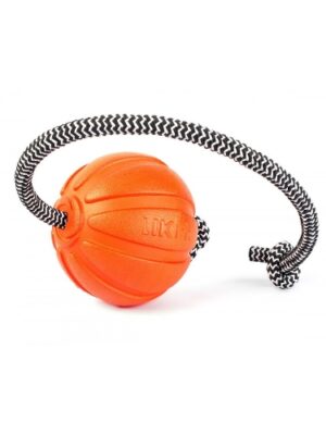 כדור עם חוט Liker Cord 7 הוא צעצוע מעודד מוטיבציה מושלם לכלבים.