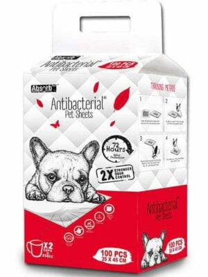 100 יחידות פדים לכלב