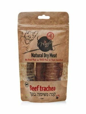 קנה-נשימה-בקר חטיף טבעי לכלב - חטיף קנה נשימה בקר וויגל 70גרם