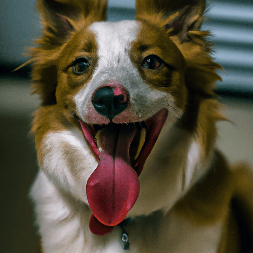 תמונה של כלב המפגין סימני חרדה כמו התנשפות וצעידה