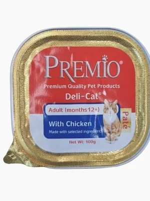 מעדן פרמיו חתול פטה עוף 100 גרם