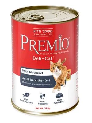 שימורי פרמיו חתול מקרל פטה 375 גרם