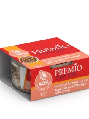 שימורי פרמיו סופר גולד טונה ופאפאיה 85 גרם