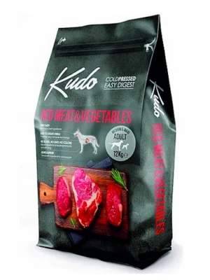 קודו לכלב בוגר בשר אדום וירקות 12 ק"ג