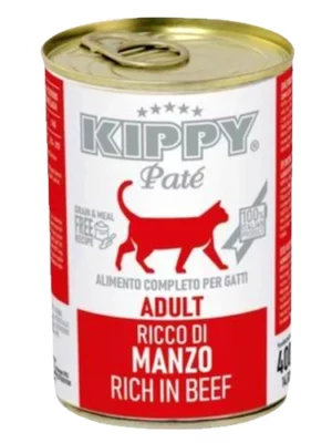 שימורי קיפי פטה בקר לחתול 400 גרם