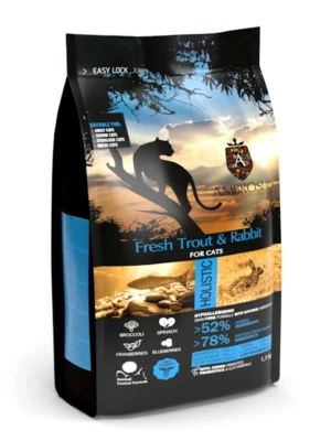 אמברוסיה חתול סטרלייזד דג וארנבת 5 ק"ג