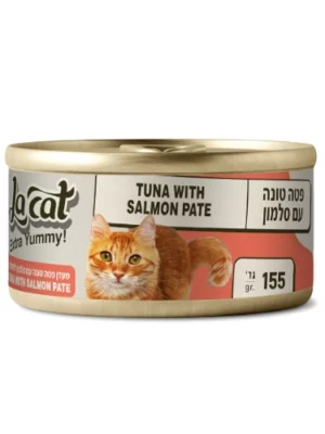 שימורי להקט פטה טונה וסלמון 155 גרם