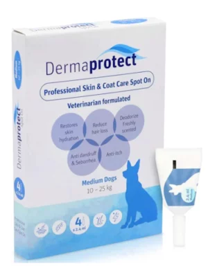 טיפות דרמה פרוטקט לכלב במשקל 10-25 ק"ג