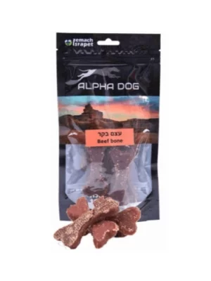 חטיף אלפא דוג עצם בקר 80 גרם