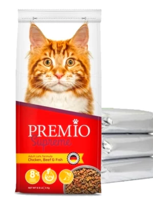 פרמיו חתול סופרים 9 ק"ג מחולק ל-3 אריזות