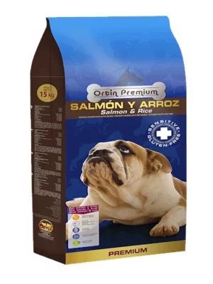 אורטין פרמיום סלמון ואורז 15 ק"ג