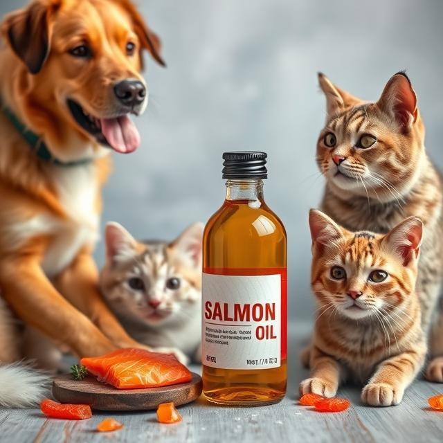 שמן סלמון מתאים גם לכלבים וגם לחתולים