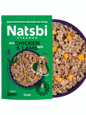 נטסבי כבש ועוף מאודים אוכל טבעי 500 גרם