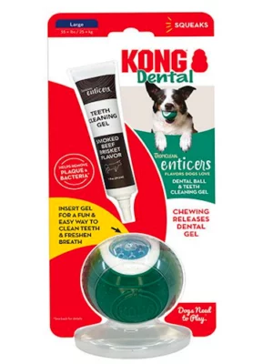 קונג דנטלי מארז כדור וג'ל לניקוי שיניים L