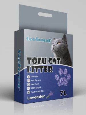 COMFORCAT חול טופו לחתולים ניחוח לוונדר 7 ליטר