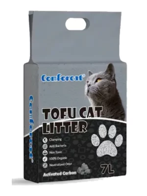 COMFORCAT חול טופו לחתולים פחם 7 ליטר