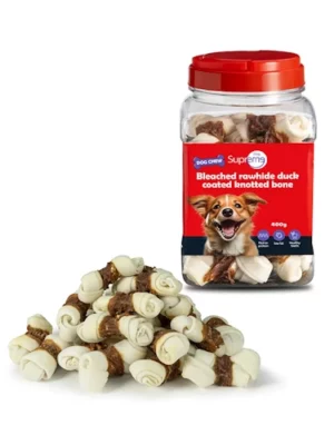 חטיף-סופרים-עצם-קשר-ברווז-500-גרם צנצנת סופרים עצם קשר וברווז 400 גרם