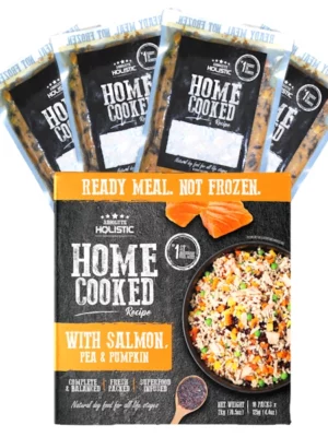 אוכל טבעי לכלב סלמון אפונה ודלעת 2 ק"ג