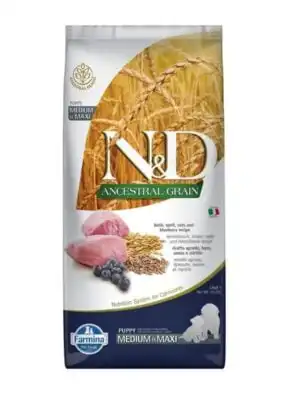 N&D-גורים-כבש-12-קג N&D לגורי כלבים – כבש ודגנים עתיקים 12 ק"ג