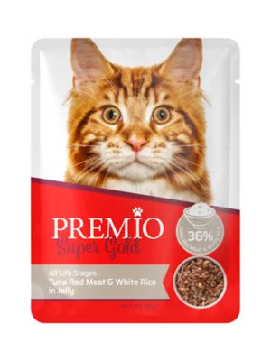 פאוץ פרמיו גולד טונה ואורז 70 גרם