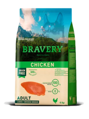 ברייברי עוף ללא דגנים 12 ק"ג