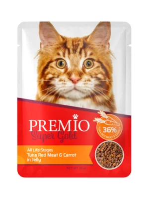 פאוץ פרמיו גולד טונה וגזר 70 גרם