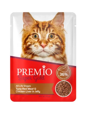 פאוץ פרמיו גולד טונה ועוף 70 גרם