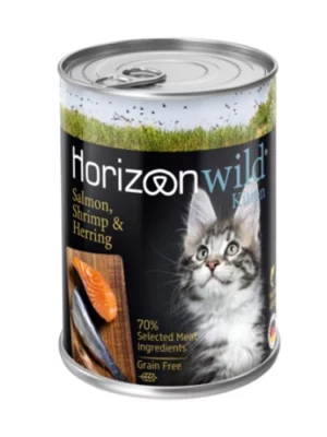 שימורי הורייזן ווילד קיטן סלמון הרינג שרימפס 400 גרם