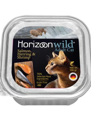 מעדן הורייזן חתול הרינג ושרימפס 100 גרם