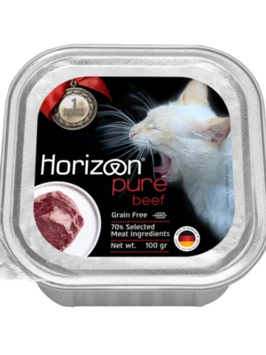 מעדן הורייזן חתול פיור בקר 100 גרם