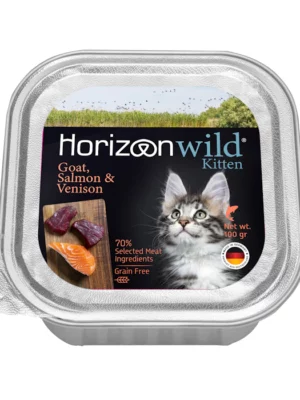 מעדן הורייזן חתול עז סלמון ואייל 100 גרם