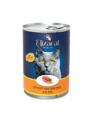 אליזקט שימורים לחתול פטה טונה, 375 גרם