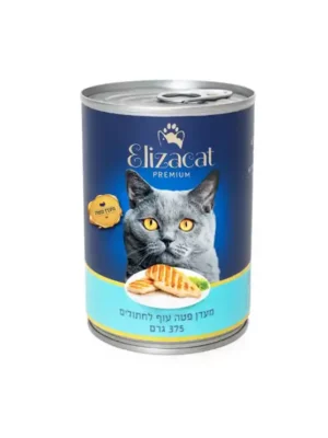 אליזקט שימורים לחתול פטה עוף, 375 גרם