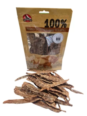 חטיף רצועות ברווז לכלב 100 גרם