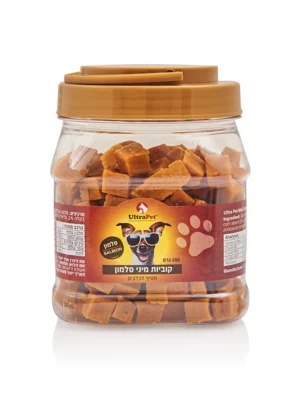 צנצנת חטיף מיני סלמון בצנצנת 400 גרם