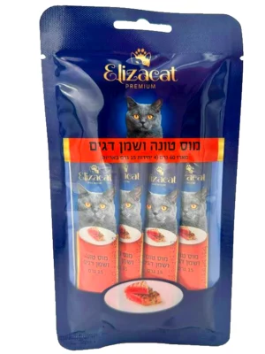 שלוקים אליזקט מוס טונה ושמן דגים 60 גרם