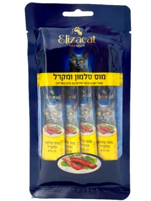 שלוקים אליזקט מוס סלמון ומקרל - 60 גרם