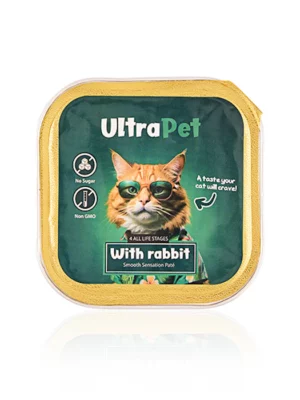 מעדן אולטרה פט פטה ארנב לחתול 100 גרם