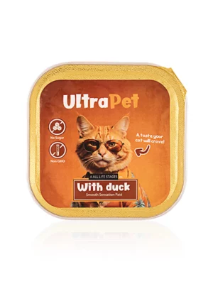 מעדן אולטרה פט פטה ברווז לחתול 100 גרם