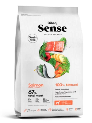 סנס כלב בוגר סלמון ללא דגנים 12 ק"ג