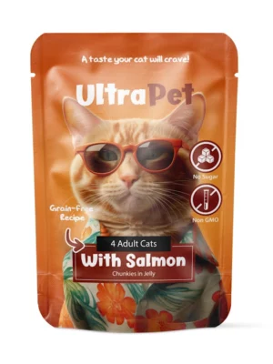 פאוץ אולטרה פט סלמון לחתול בוגר 85 גרם