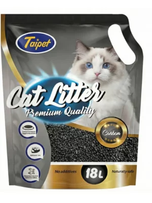 חול חתולים מתגבש קרבון טאי-פט 18 ליטר