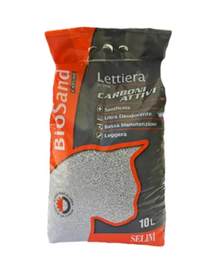 ביוסאנד פחם פעיל חצץ ריחני 10 ליטר Biosand Active