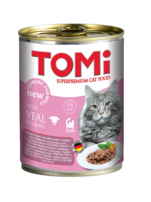 שימורים לחתול עגל 400 גרם TOMI